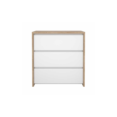Bedroom Set 160x200– White & Wood Effect