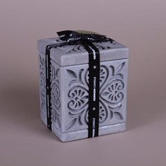 Large Heart Jar Grey Lavender Mint