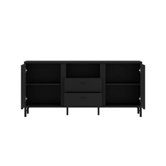 TV Stand Black - 2 Doors - 2 Drawers