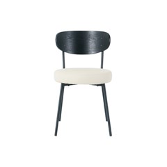 Dining Chair - Black and Beige
