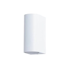 White Plastic Wall Light - Up & Down - GU10 5W