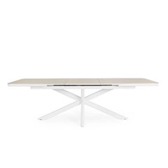White Extendable Table 200-260X100