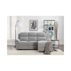 Right Recliner Corner Sofa - Grey