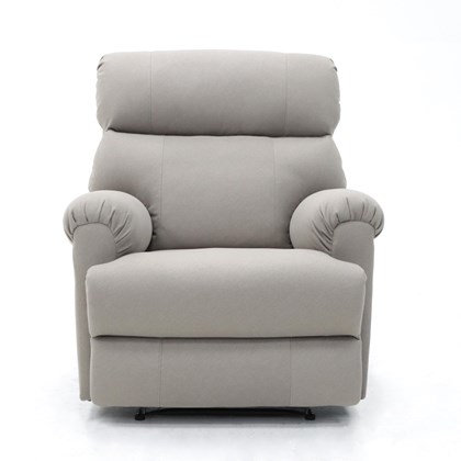 Manual Recliner Chair Light Beige 92x90x105
