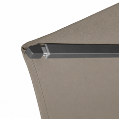 Rectangular Parasol 250x200 cm – Taupe Fabric and Anthracite Grey Frame