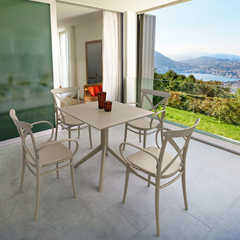 Table Square – Taupe 80x80cm