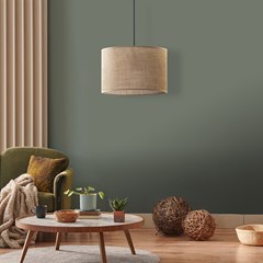 Pendant Lamp Juta 3 Panels E27 15W Brown