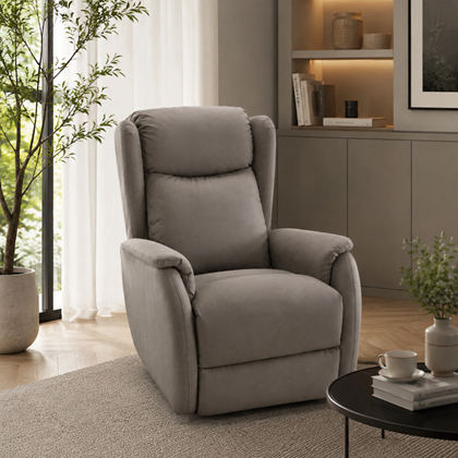Single Motor Electric Power Lift Recliner – Dark Grey