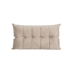 Light Brown Velvet Cushion 90x50cm