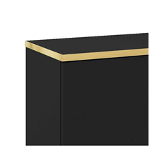 TV Unit MDF Wall Mounting – Black