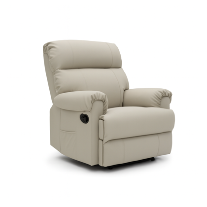 Manual Recliner Chair  92x90x105cm - Light Grey