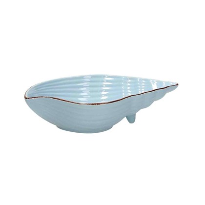 Seashell Bowl 21 x 13 cm Dory Stoneware Blue
