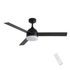 Matte Black Decorative Ceiling Fan