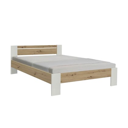 Futon Bed with Slats 140x200 - Artisan Oak & White