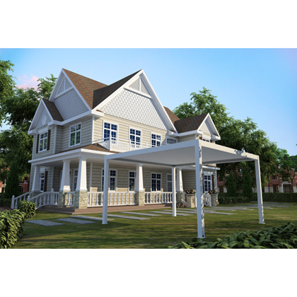 Electric Pergola – Sandy White