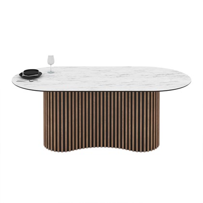 Dining Table 200x100x76cm - Marble Matt