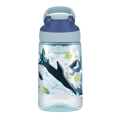 Kids Bottle Easy Clean 14oz  Macaroon Sharks