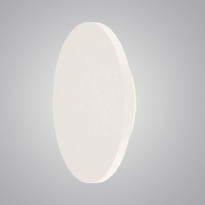 Plastic Outdoor Round Wall Light White 8W 3000K