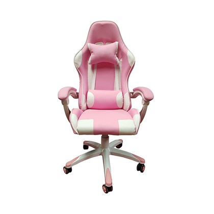 Pink And White Chair With 320mm Nylone Base