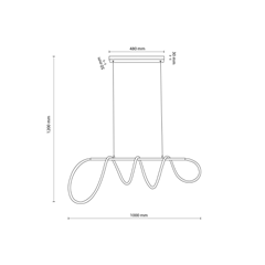 Modern LED Hanging Lamp - 4000K