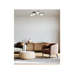 Kika Ceiling Lamp – Liquorice Black & Brushed Gold