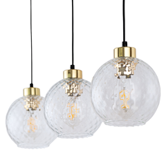 Devon Pendant Lamp 3 Canvas Strip Banner