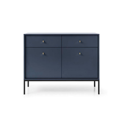 Sideboard 2 Doors 2 Drawers – Navy Blue