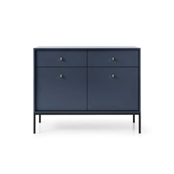 Sideboard 2 Doors 2 Drawers – Navy Blue