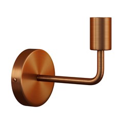 Wall Light With Bent Extension - Brushed Copper