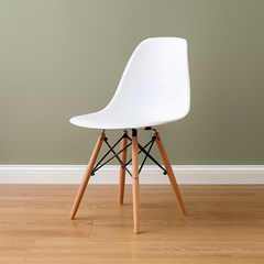 Dining Chair PP Wood - White