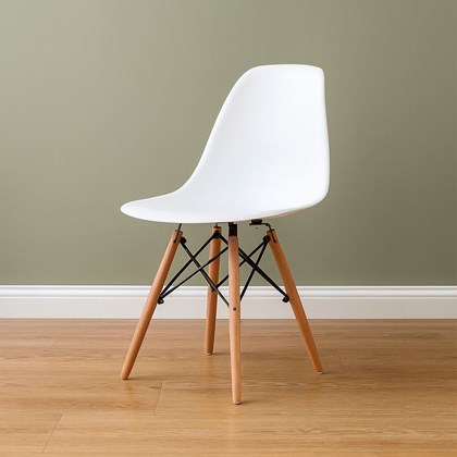 Dining Chair PP Wood - White