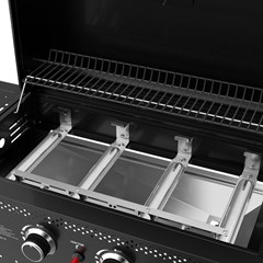 4 Burner Gas Grill Black