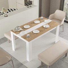 Dining Table - Oak & White