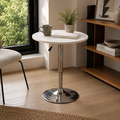 Hydraulic Bar Table - White