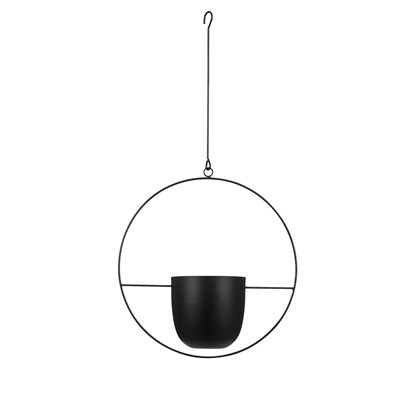Minimalist Circle Black Hanging Pot 34x14x65cm