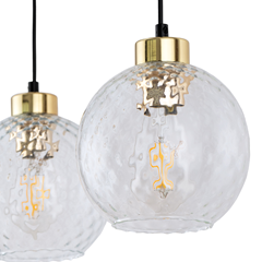 Devon Pendant Lamp 3 Canvas Strip Banner