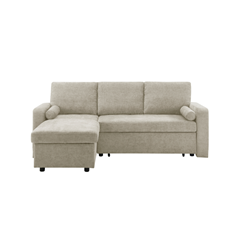 reversible chaise with storage Corner Sofa – Brown