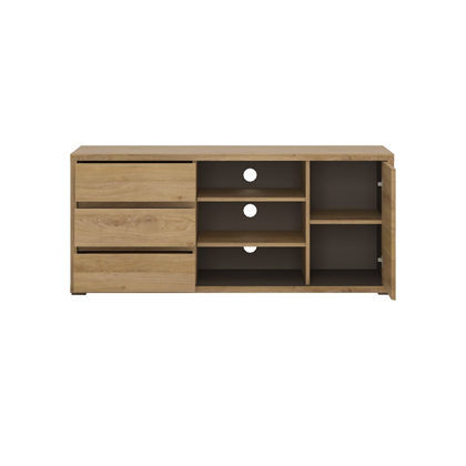 Chest Drawers RTV 1D-3S – Oak & Grey