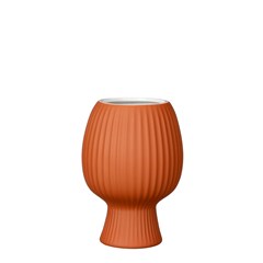 Round Brown Vase - 21.5xd15cm