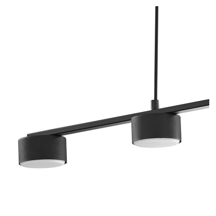 Hanging Lamp 4 Light Sources Black IP20