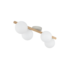 Ceiling Lamp 4L White Wooden