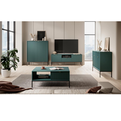 Coffee Table With Drawer – Green