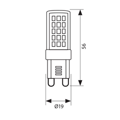 G9 Bulb 4.8W 4000K