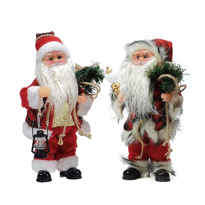 Dancing Musical Santa Claus 30cm Assorted