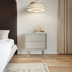 Viva Bedside Table Cashmere - 54 x 39 x 61cm