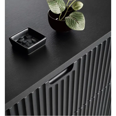 TV Unit 3 Drawers – Black