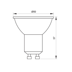 GU10 Dimmable Bulb 7W 3000K