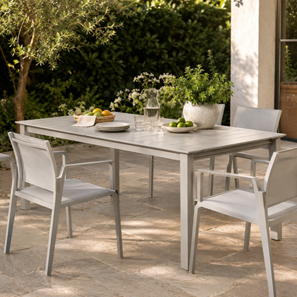 Extendable Table Taupe 160-240x100cm