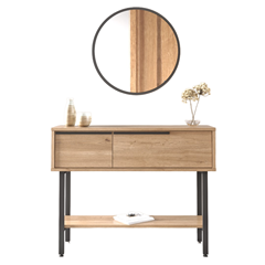 Dressing Table Light Oak with Mirror