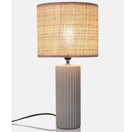 Adhara Cer Cyl Clay Table Lamp H42